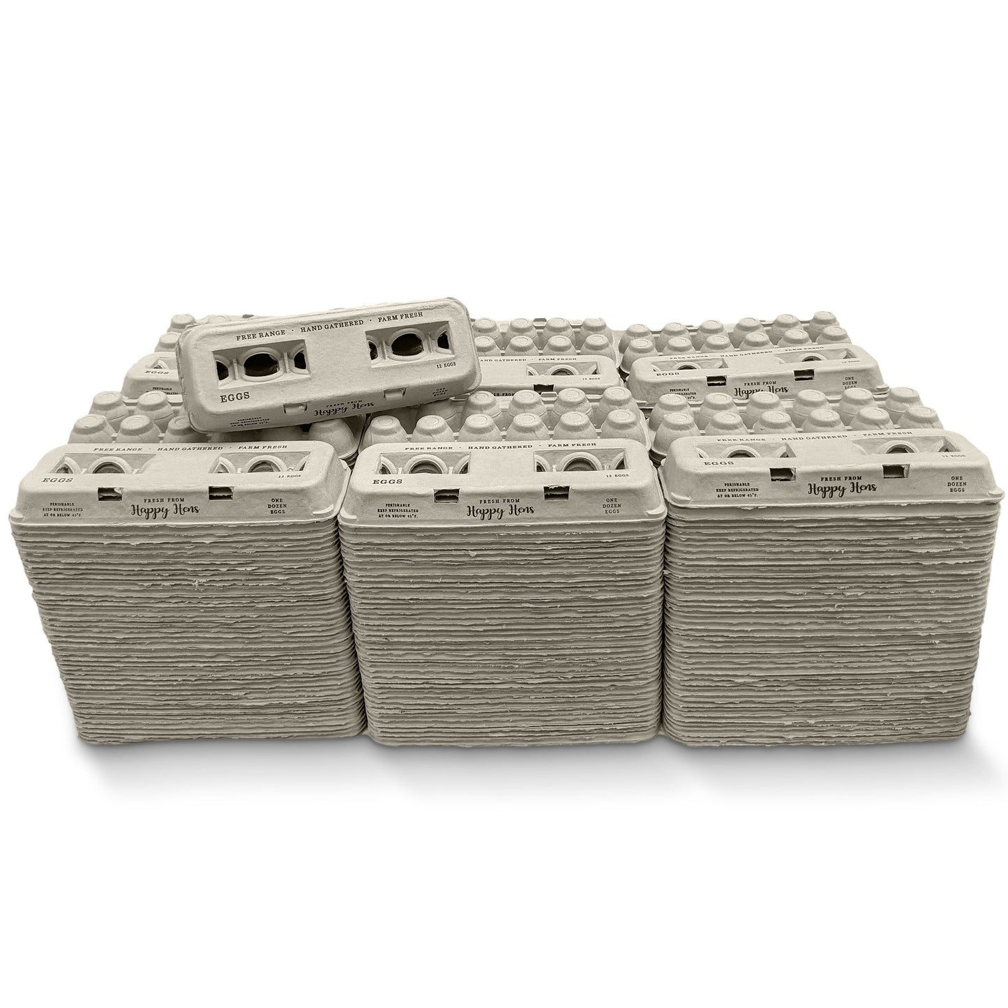 Henlay Blank Stamping Egg Cartons - 25, 90, or 250 - Blessings Grow Meadows