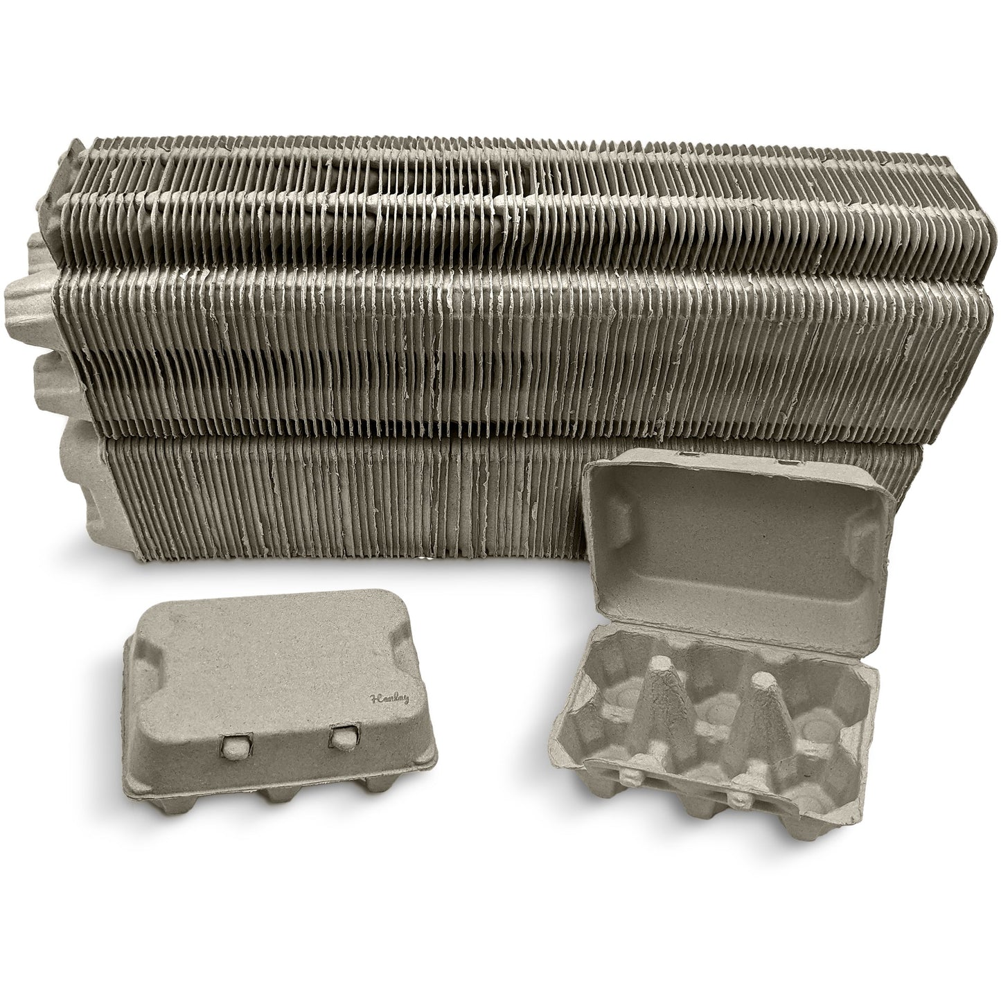 Henlay Duck Egg Cartons - Holds Half Dozen Jumbo Eggs- Blank Flat Top, 2 colors, 20 or 100 - Blessings Grow Meadows