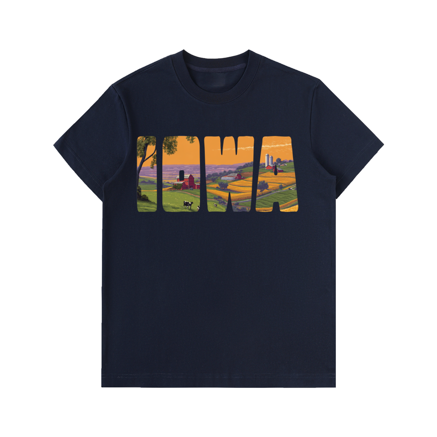 Amish Country Store "Iowa" Heavyweight Cotton T-Shirt