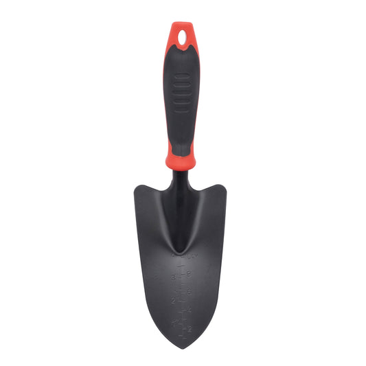 Orbit Irrigation Easy Grip Trowel garden tool with ergonomic handle, ideal for planting and digging in the garden.