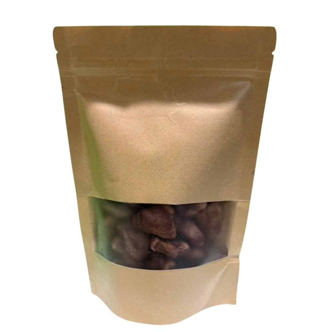 Freeze-dried duck hearts dog treats by Quailz.com, single ingredient, USA-made, 3 oz package, natural protein snack for pets.