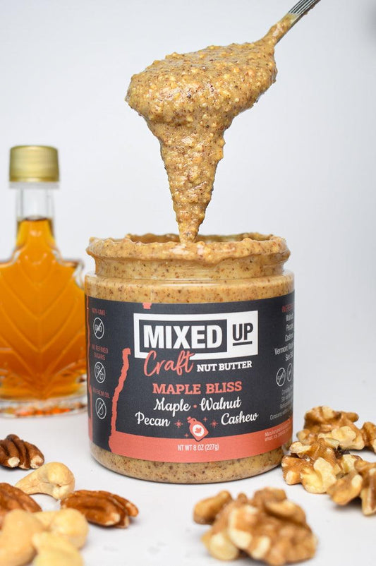 "Maple Bliss" - Maple, Walnut & Pecan Nut Butter - 8 oz - Mixed Up Foods ~ Blessings Grow Meadows