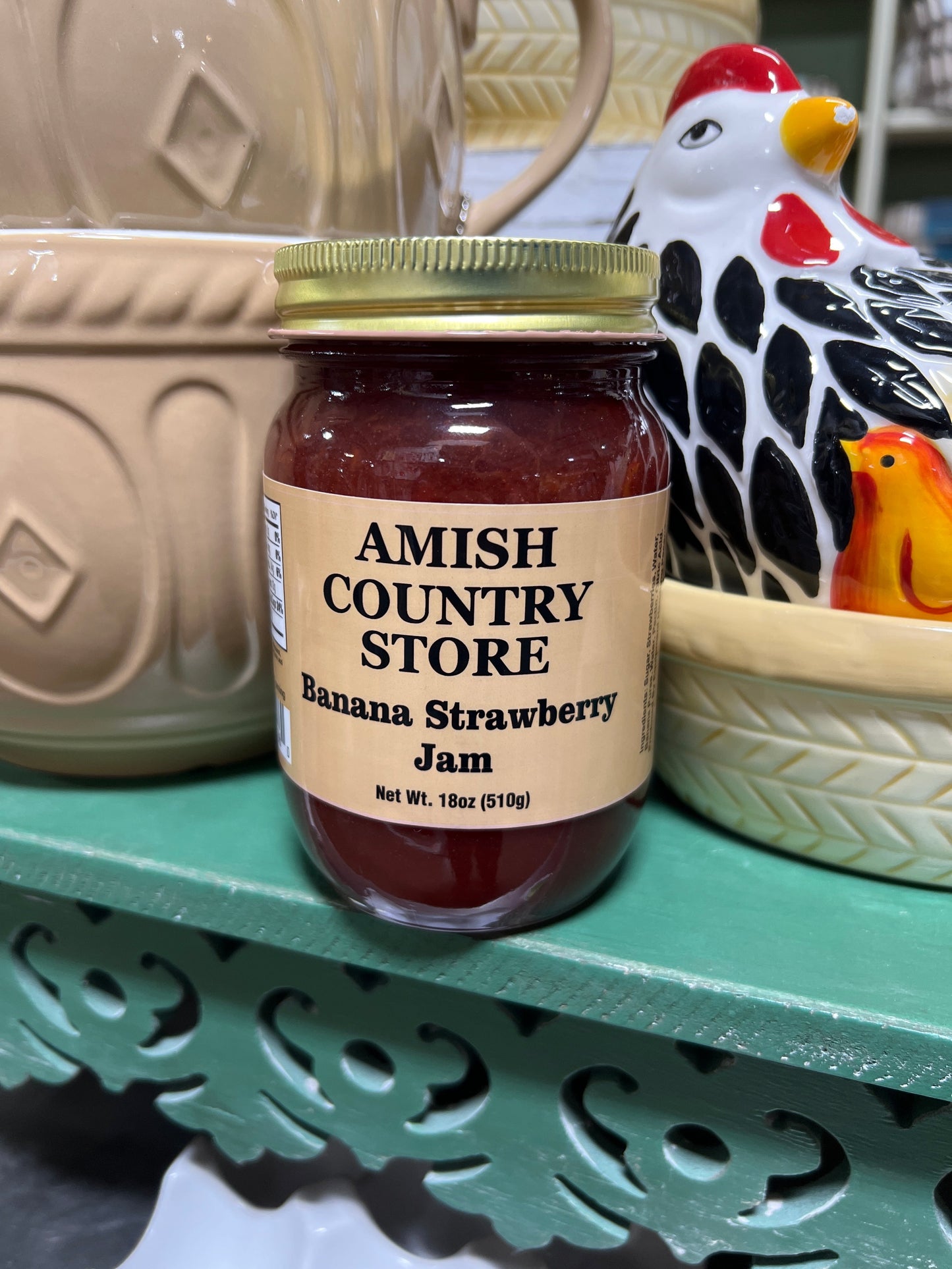 Banana Strawberry Jam 18 oz