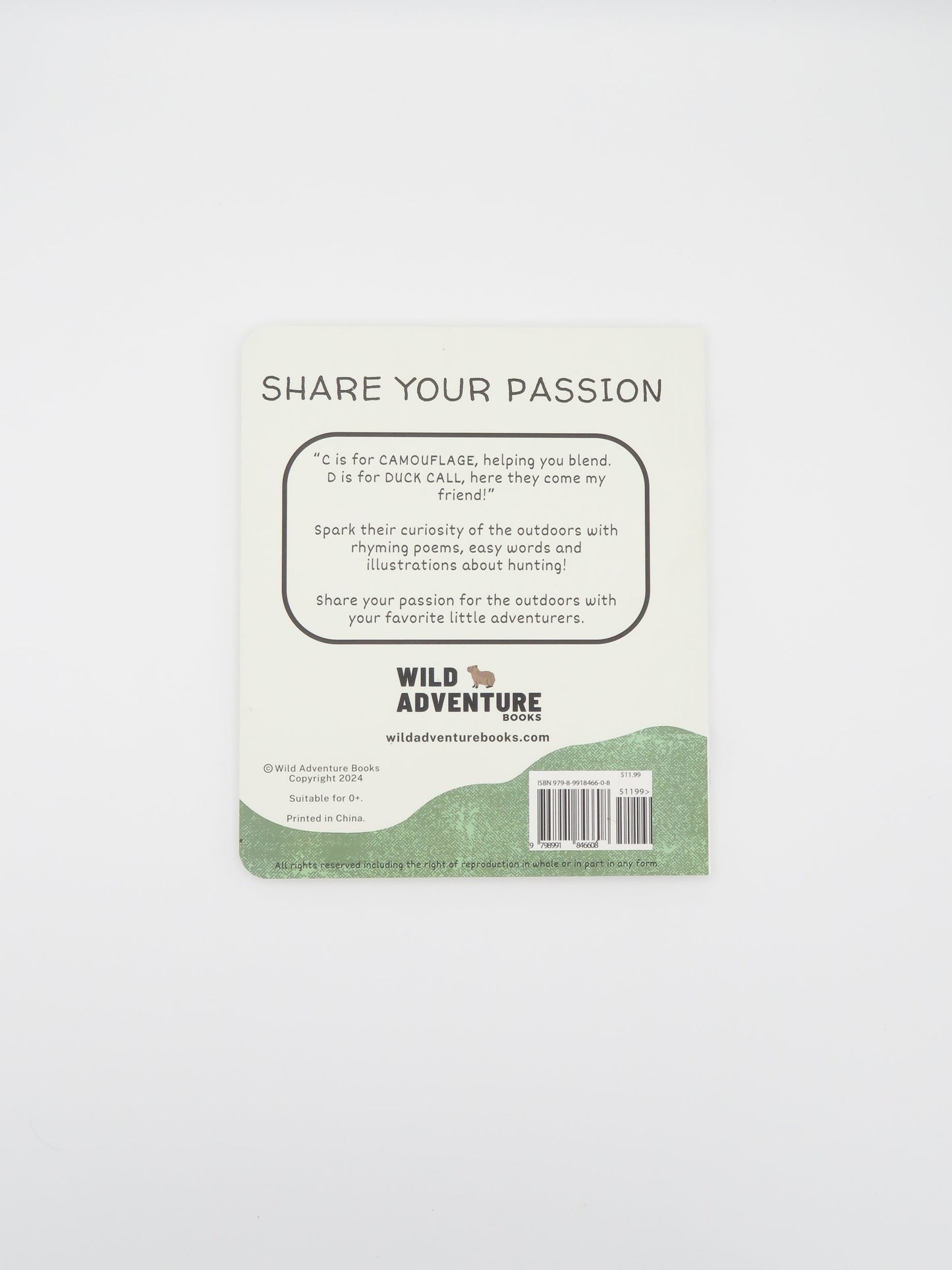 ABC's of Hunting - Wild Adventure Books ~ Blessings Grow Meadows