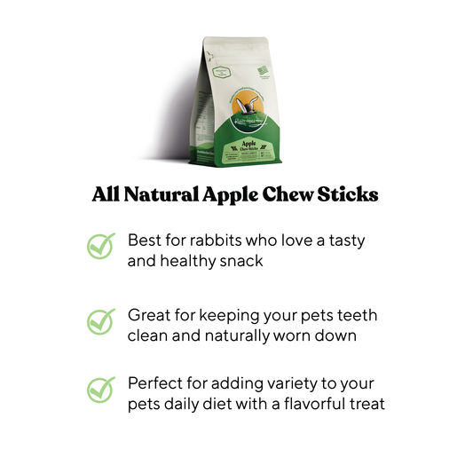 Rabbit Hole Hay All Natural Apple Chew Sticks - Rabbit Hole Hay ~ Blessings Grow Meadows