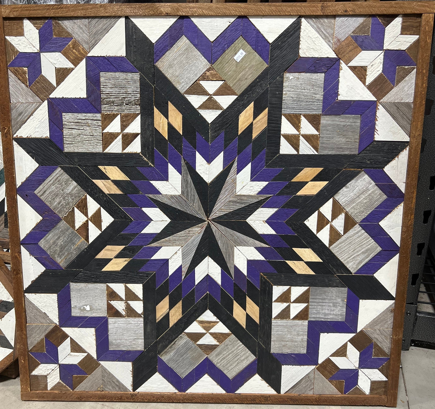 Amish Handmade Barn Quilt - Square (30.5 in x 30.5 in x 1 in)