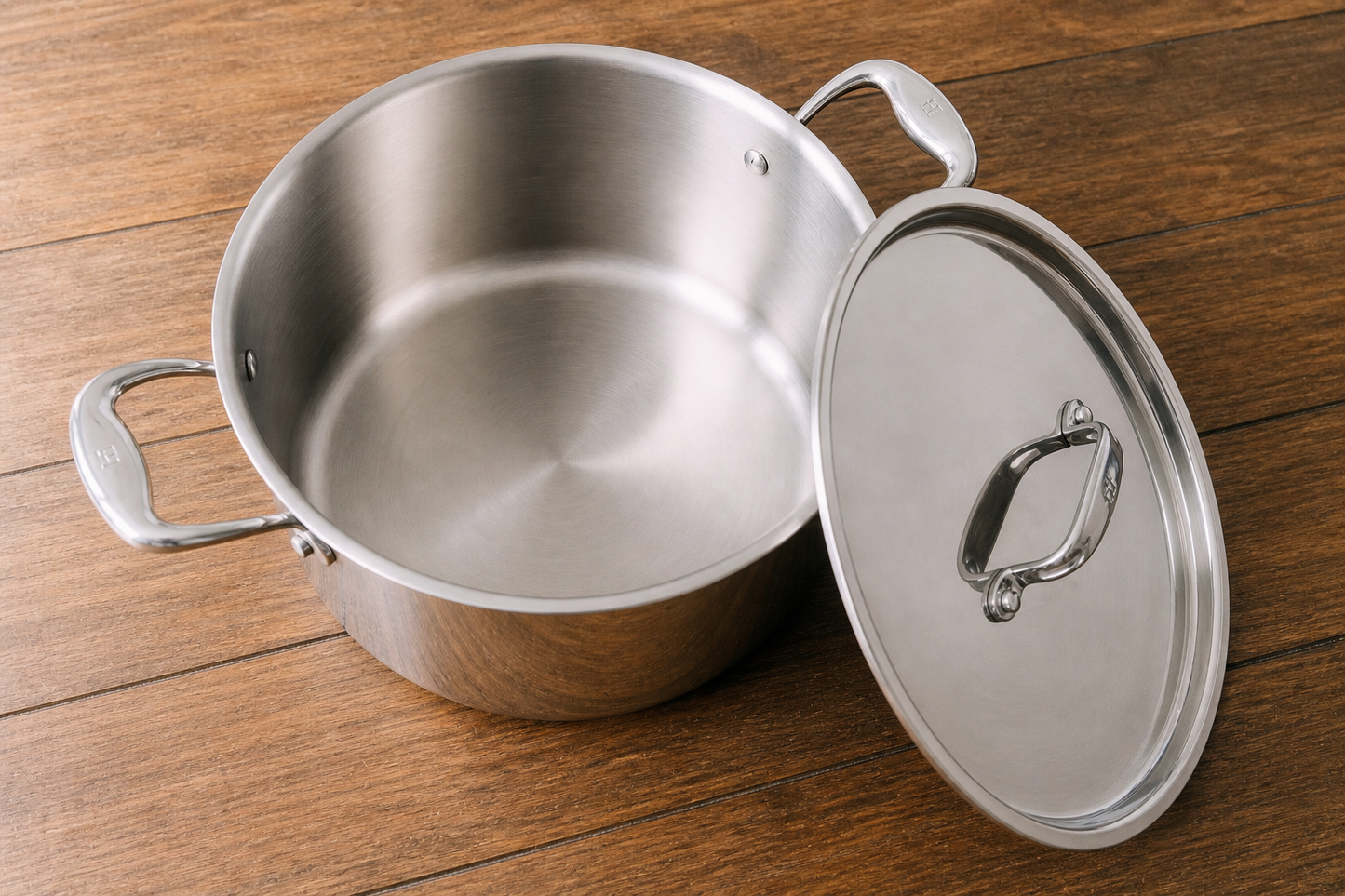 Heritage Steel Titanium Series 8 Quart stock pot with lid, stainless steel cookware for soups and large meal preparation