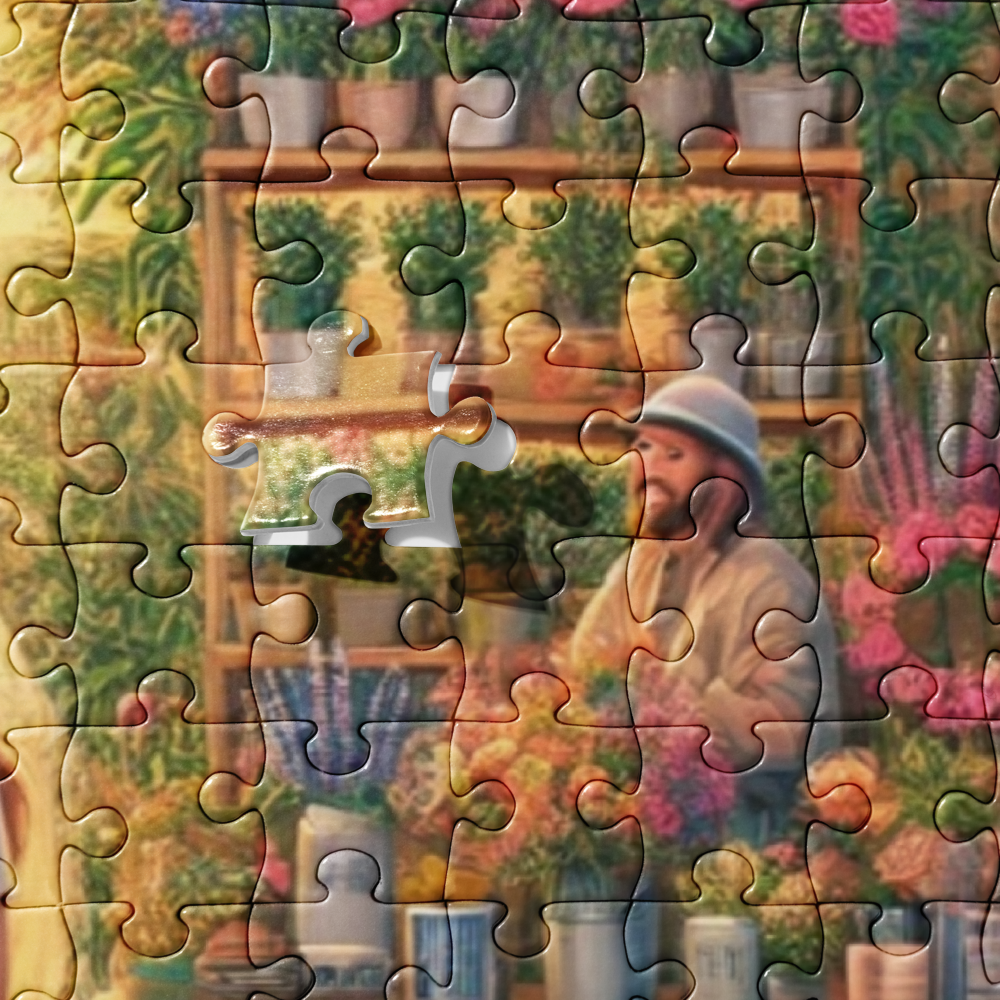 AI Created Farm Life Jigsaw puzzle - Blessings Grow Meadows -