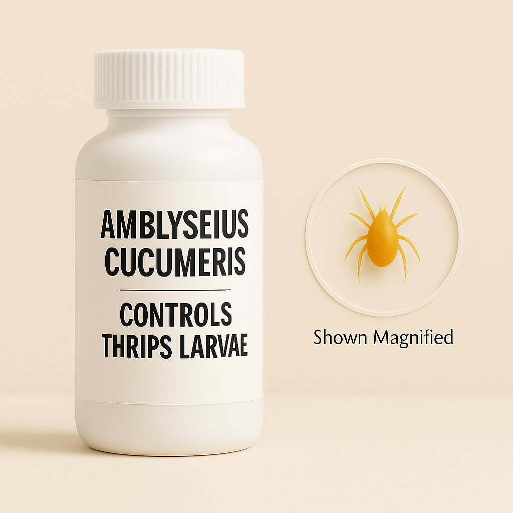 Amblyseius cucumeris Treatment Bottles - Blessings Grow Meadows -