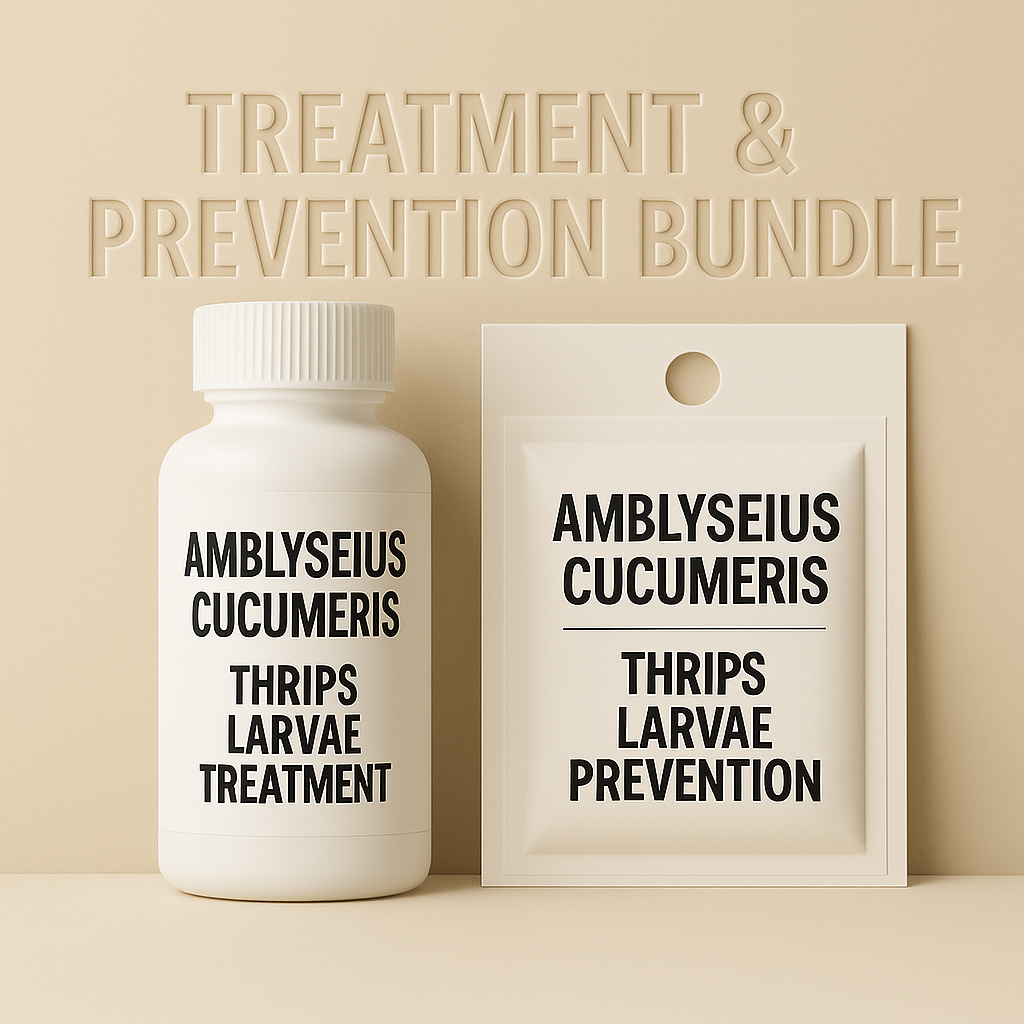 Amblyseius cucumeris Treatment Bottles - Blessings Grow Meadows -
