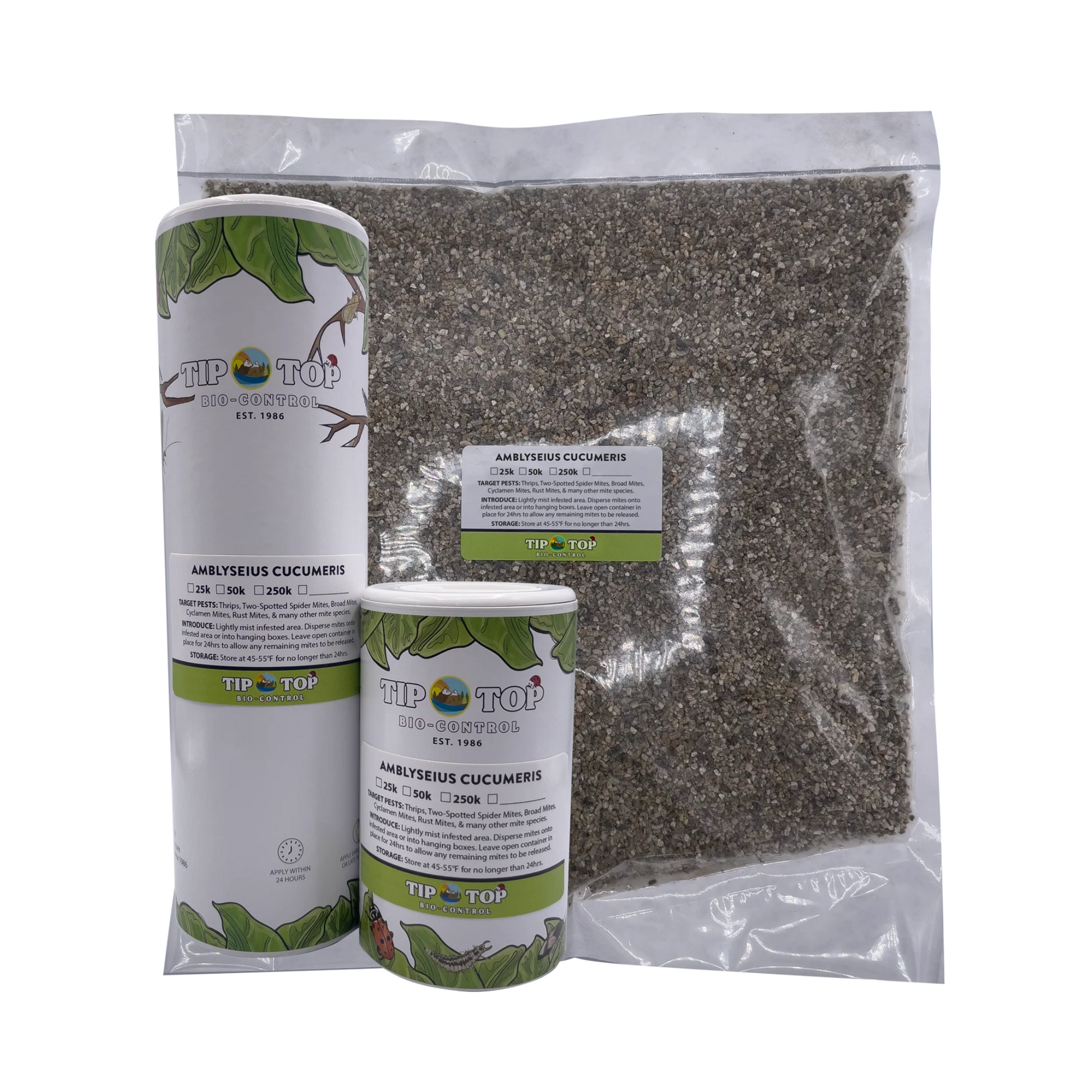 Amblyseius cucumeris Treatment Bottles - Blessings Grow Meadows -