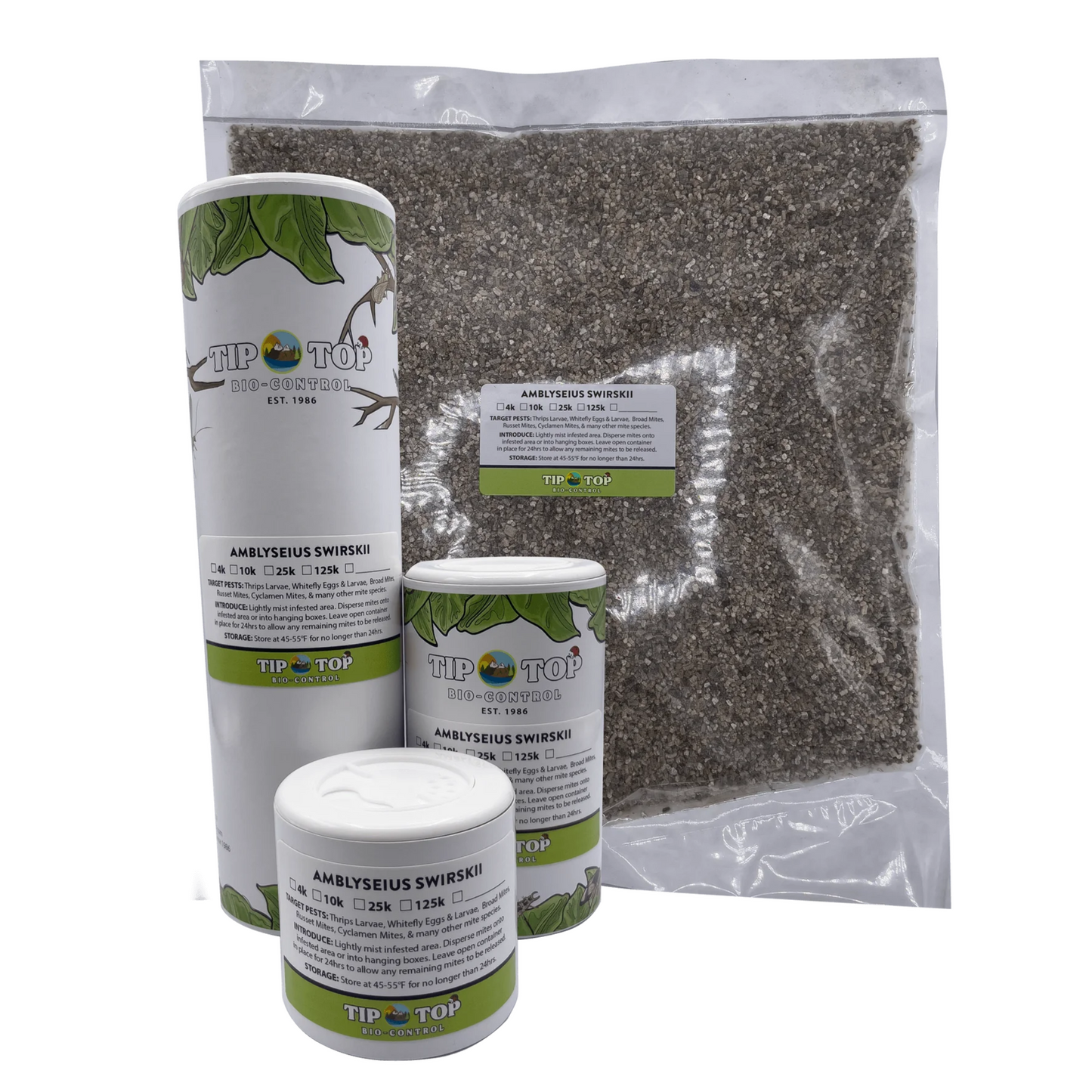 Amblyseius swirskii Treatment Bottles - Blessings Grow Meadows -