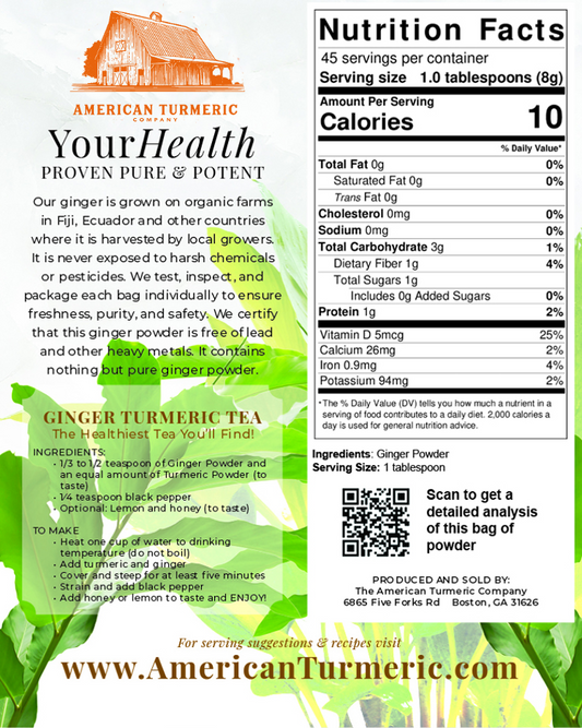 Ginger Root Powder - Blessings Grow Meadows