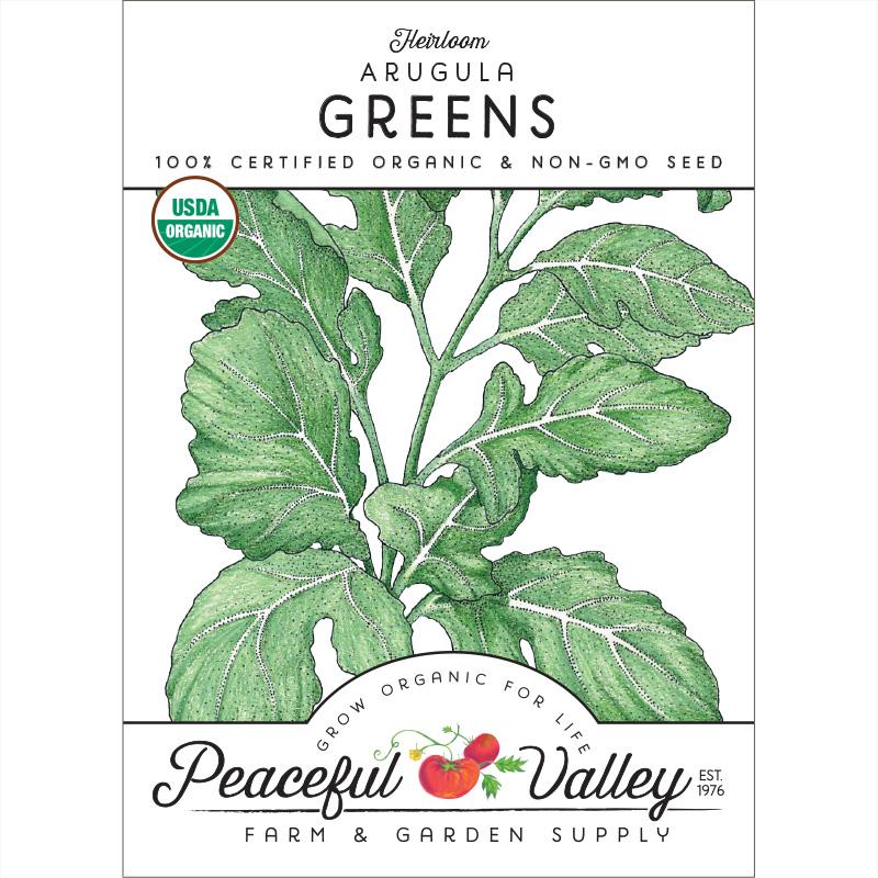 Arugula Greens Seeds (Organic) - Blessings Grow Meadows