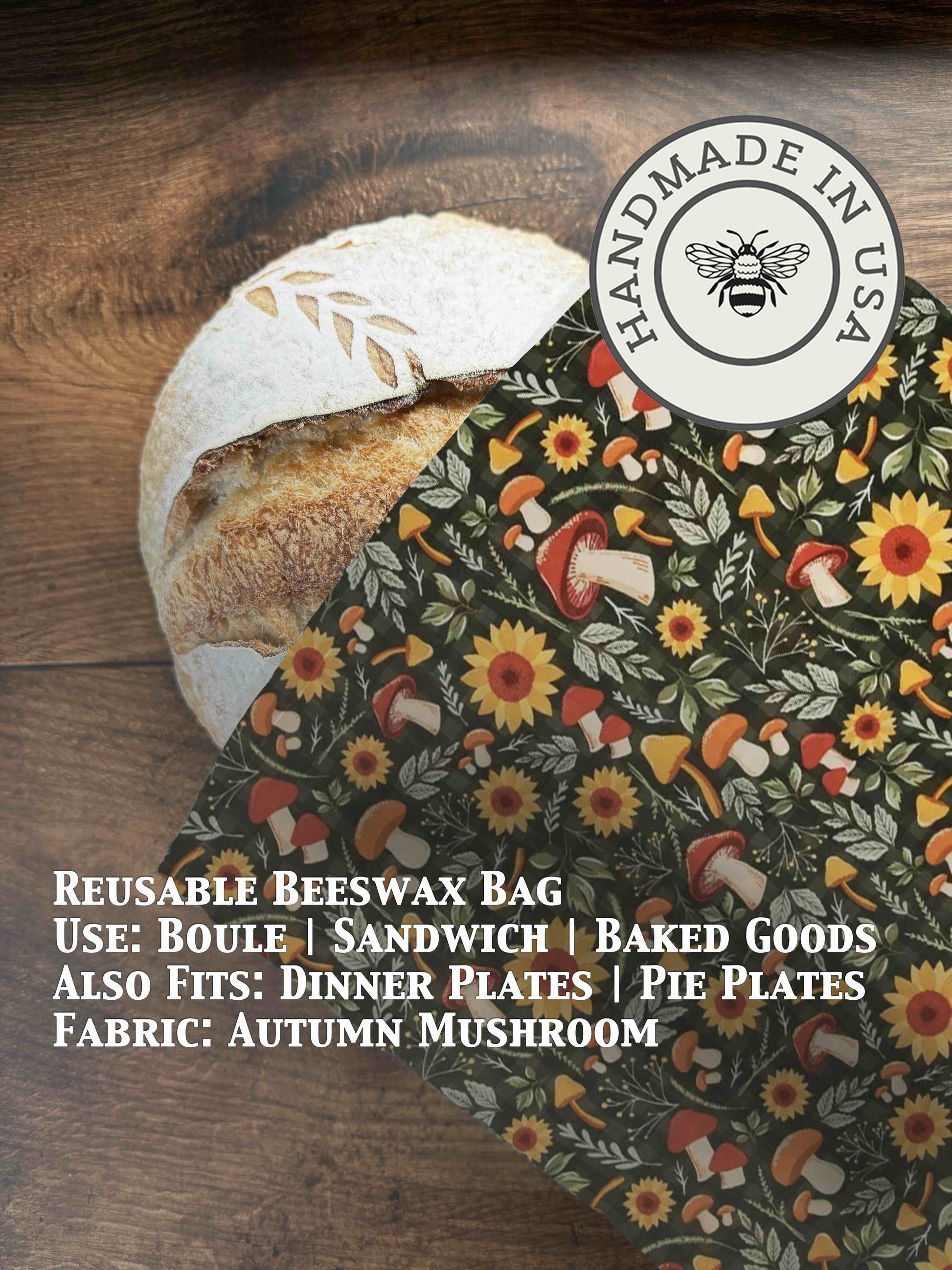 Bread Bag | Beeswaxed - Five Oaks Farm ~ Blessings Grow Meadows