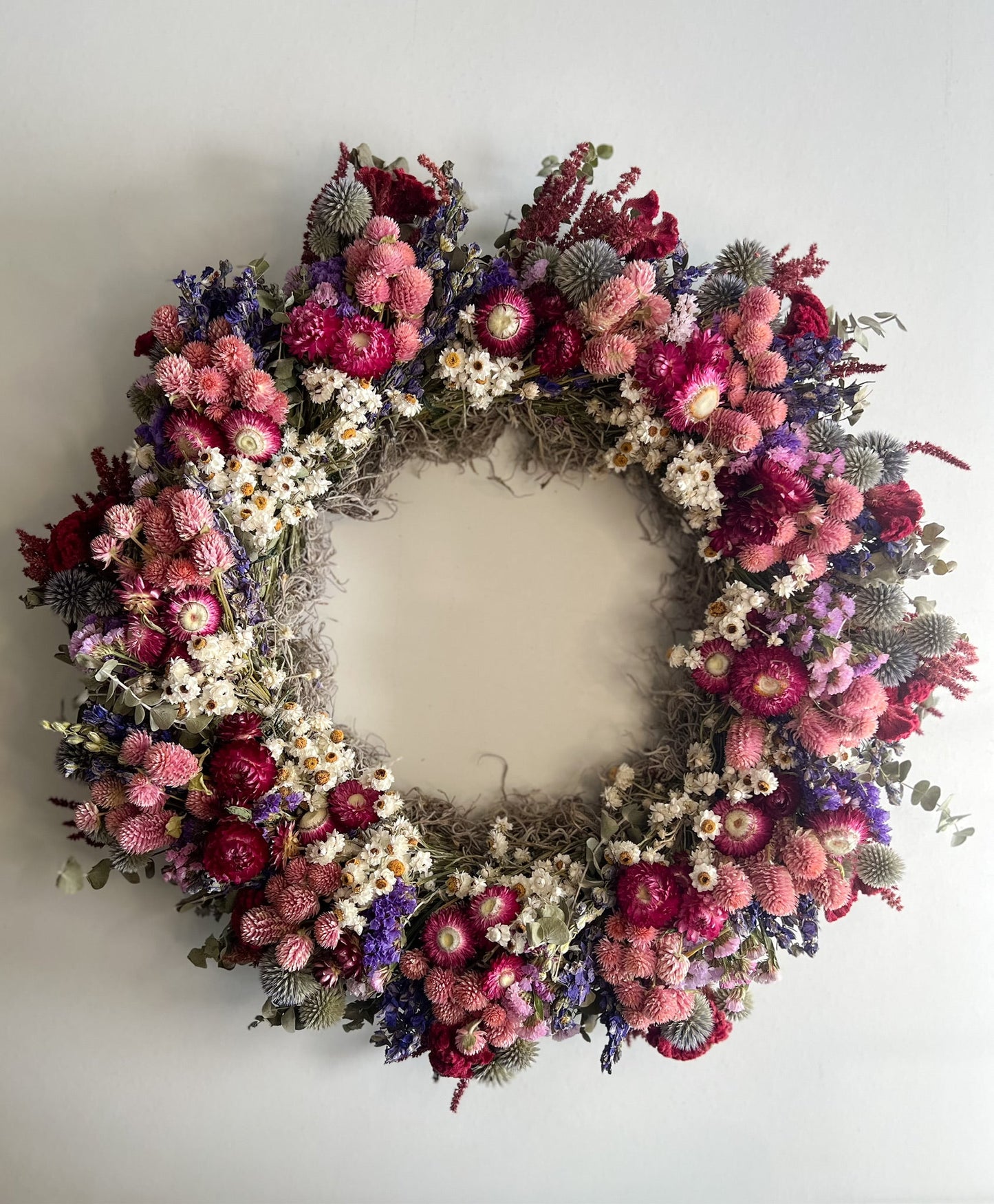 Dried Wreath-Raspberry Beret