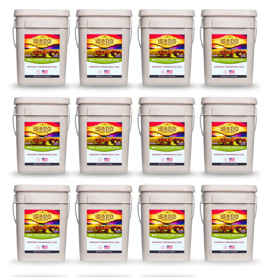 Protein Booster Bucket - 12 Pack - Emergency Survival Food Kit
