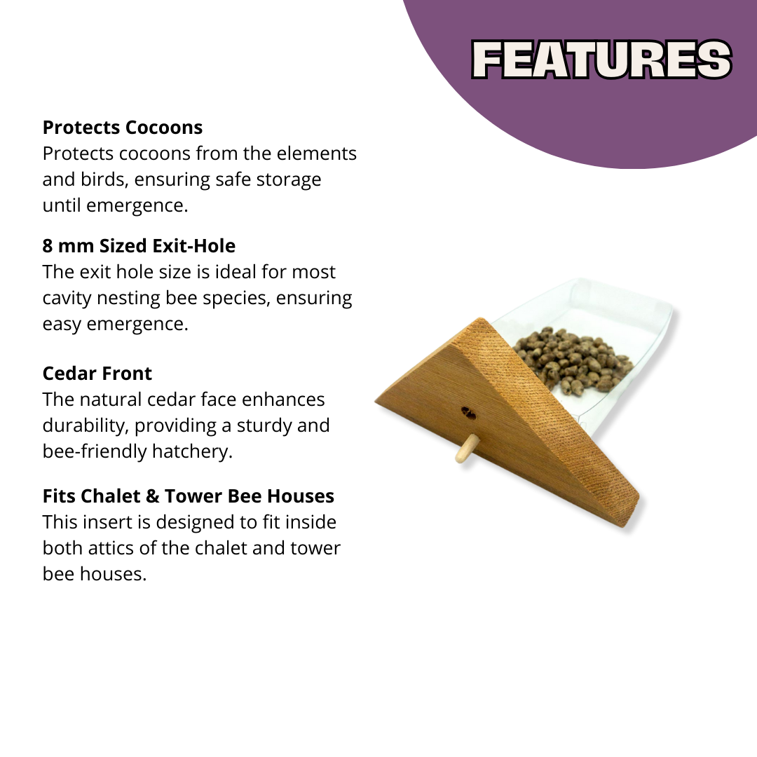 Cabana Bee House & Complete Kit with Bee Certificate - Blessings Grow Meadows