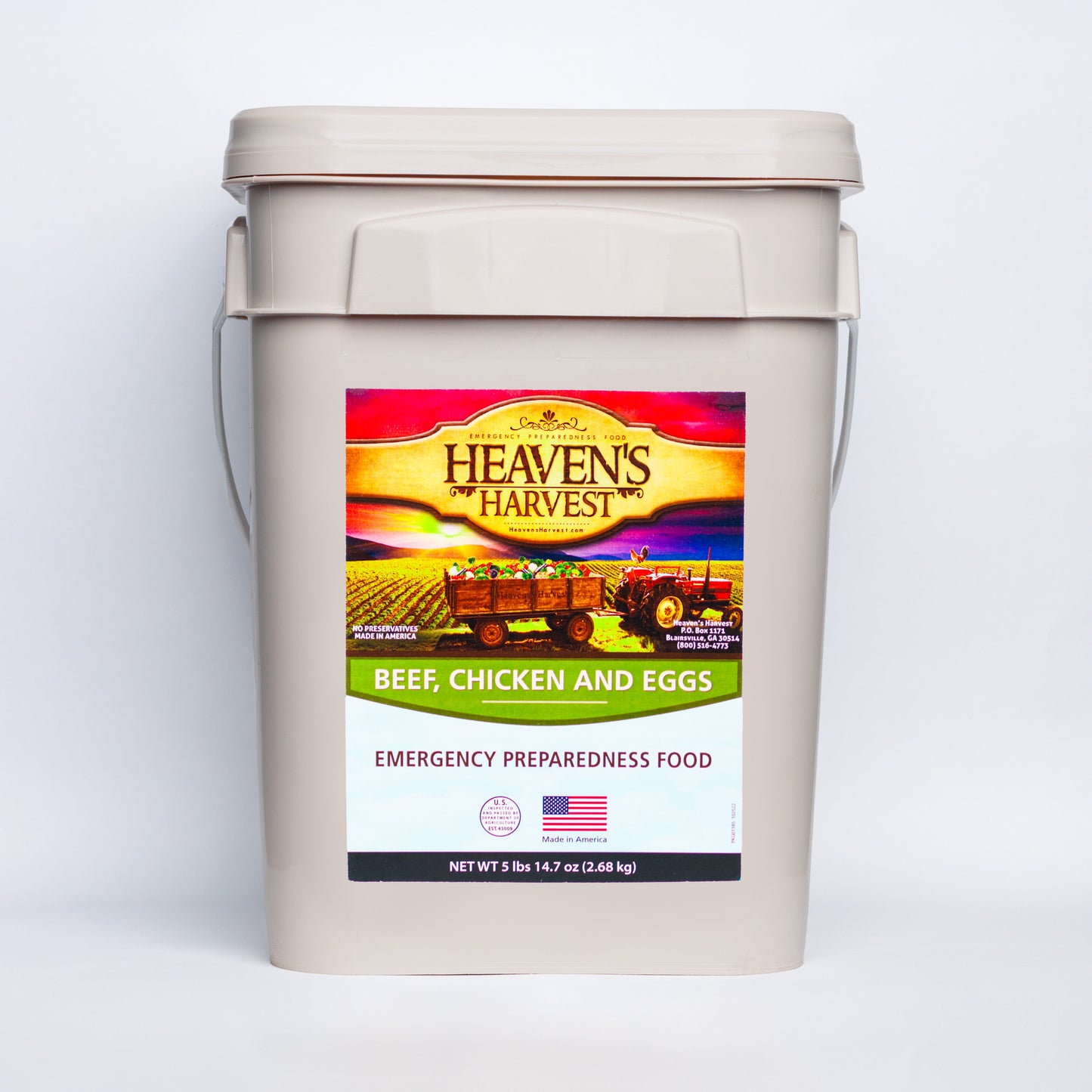 Protein Booster Bucket - 1 Person 1 Month - 132 Serving - Emergency Survival Food Kit