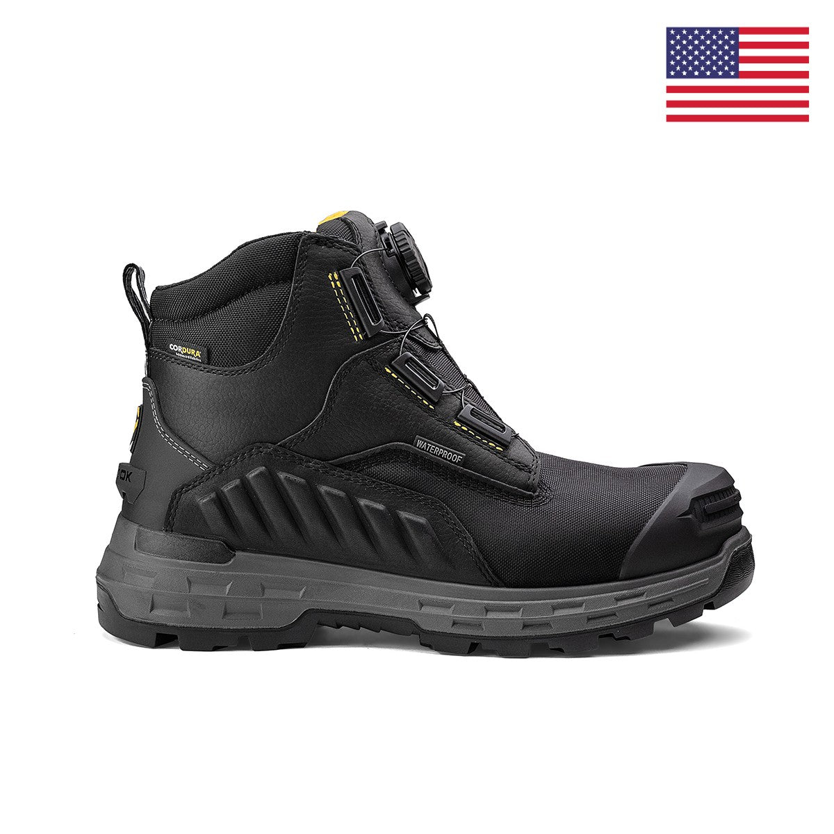 Wildwood 6” Composite Toe Turbolace™ Work Boot - Black - Made in USA - Blessings Grow Meadows