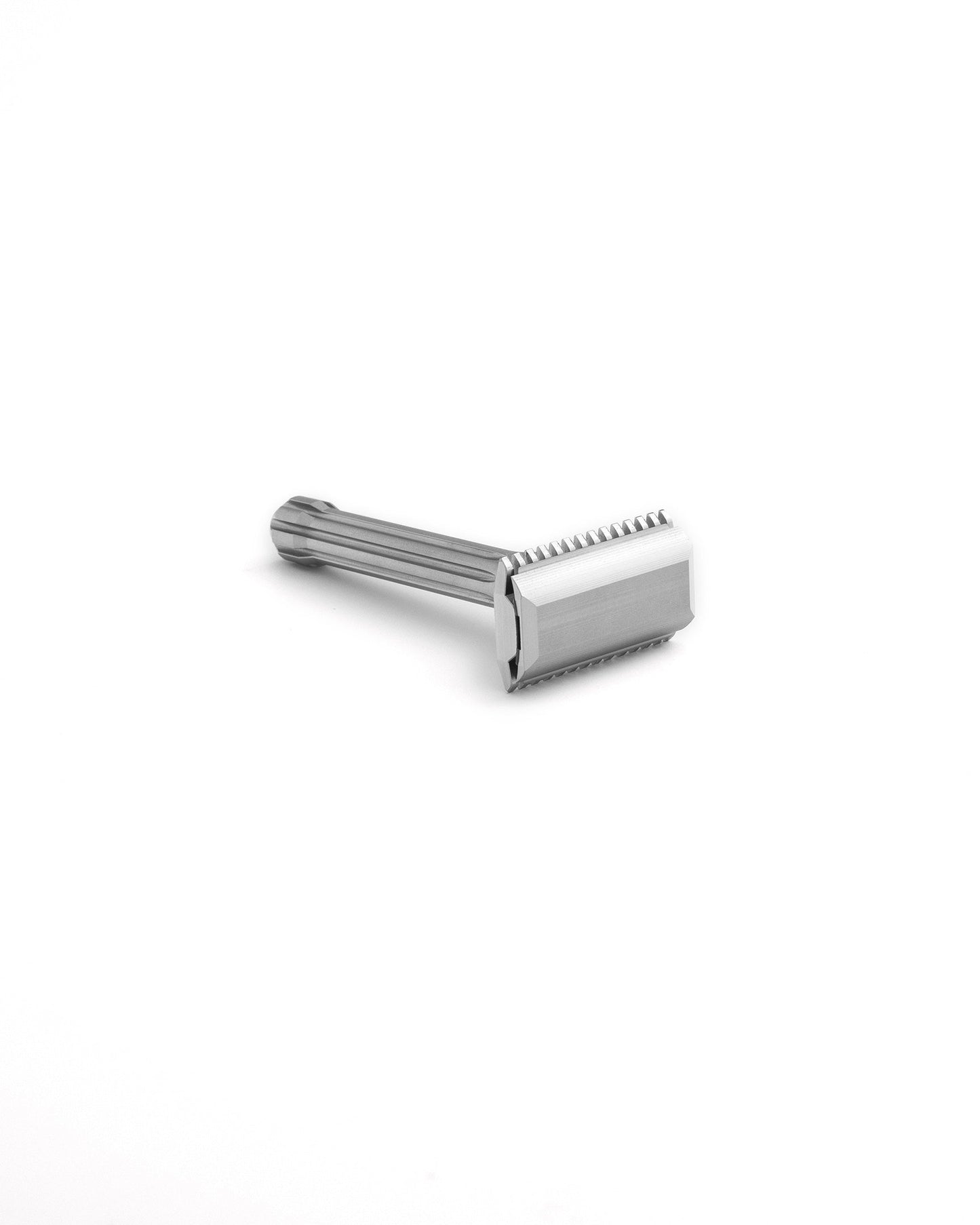 Blackland Razors Blackbird safety razor with sleek black handle and polished head, designed for close, comfortable shaves.