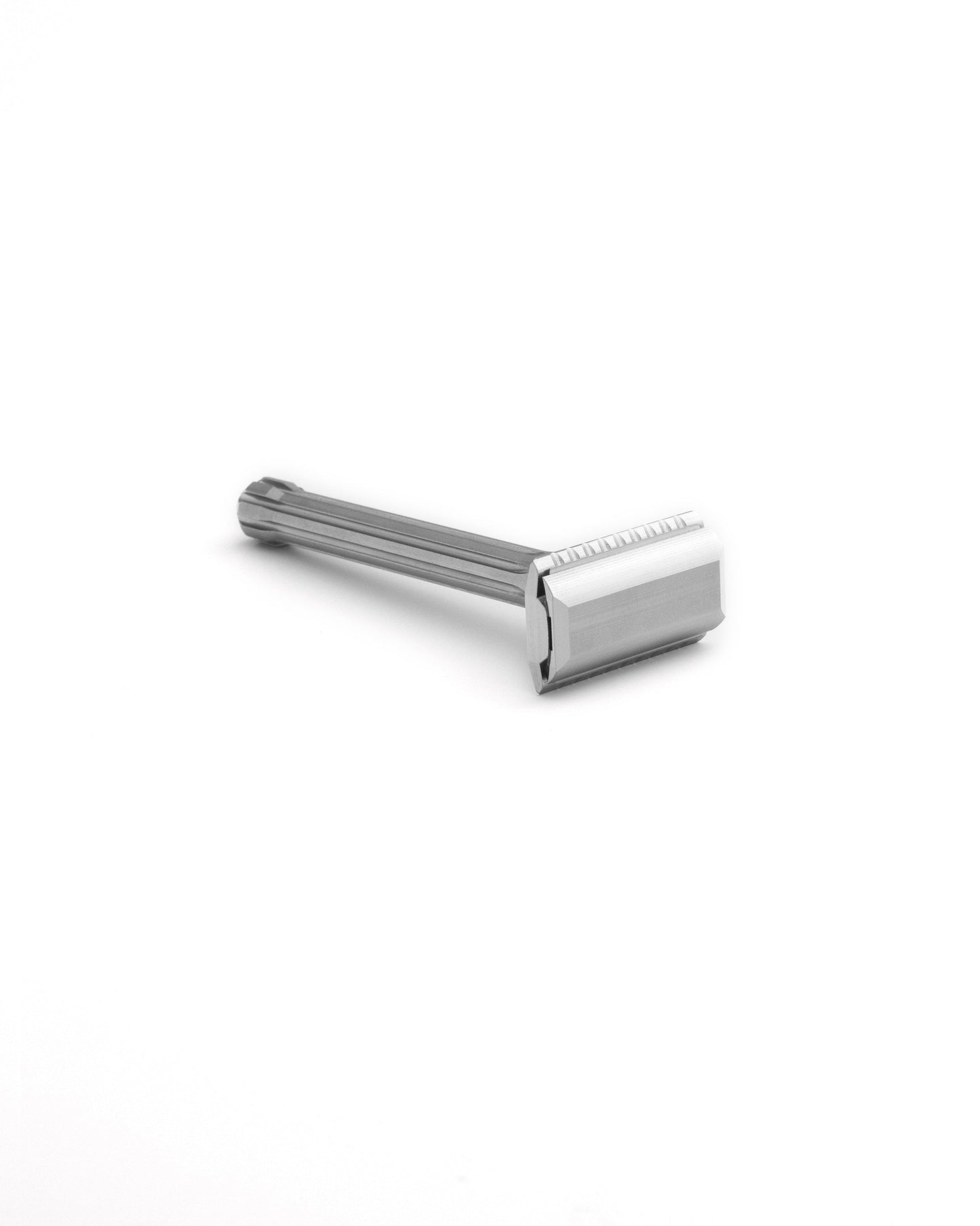 Blackland Razors Blackbird safety razor with a sleek black finish, featuring a textured handle and polished head.