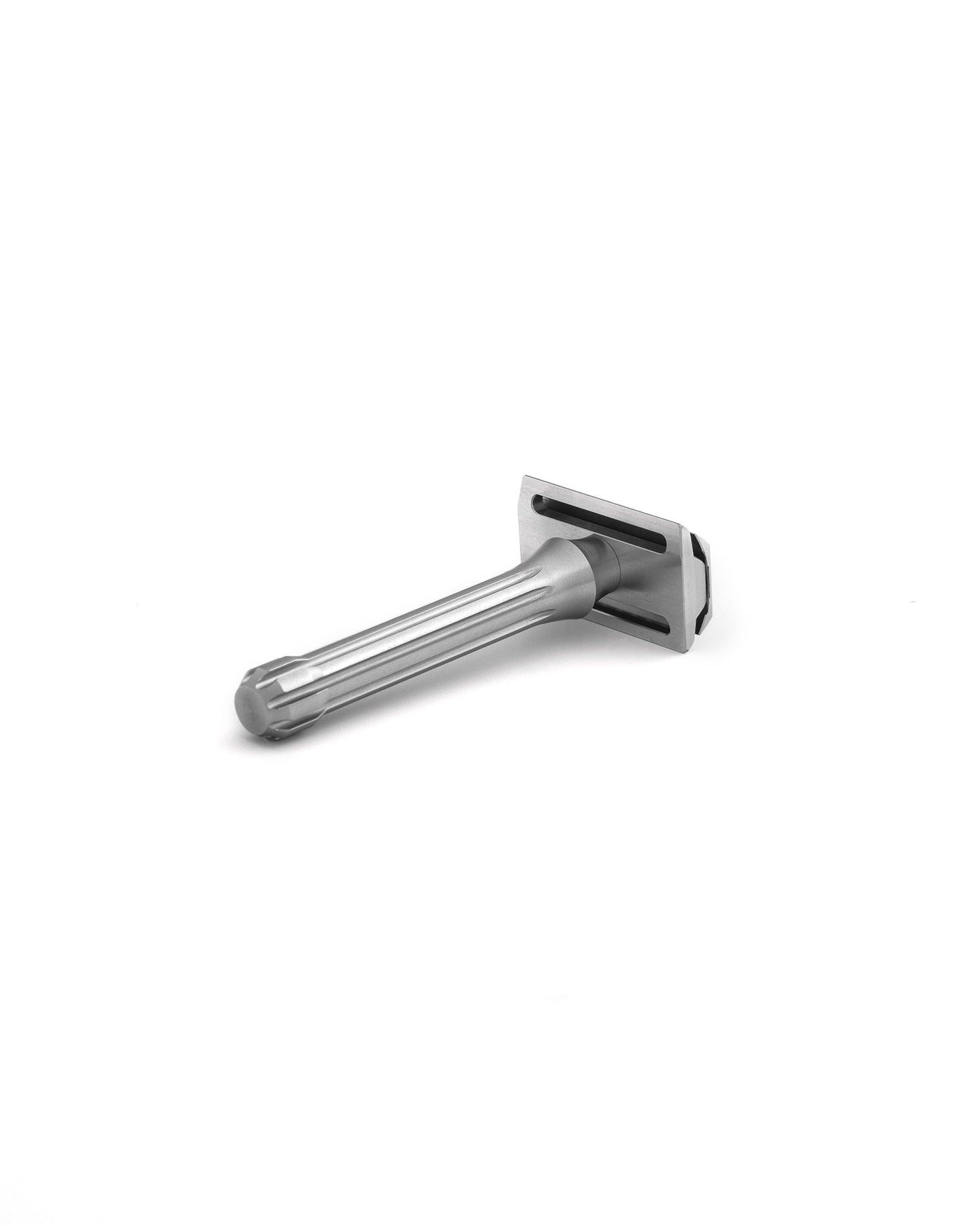 Blackland Razors Blackbird safety razor with a sleek black finish and textured handle, ideal for a close, comfortable shave.