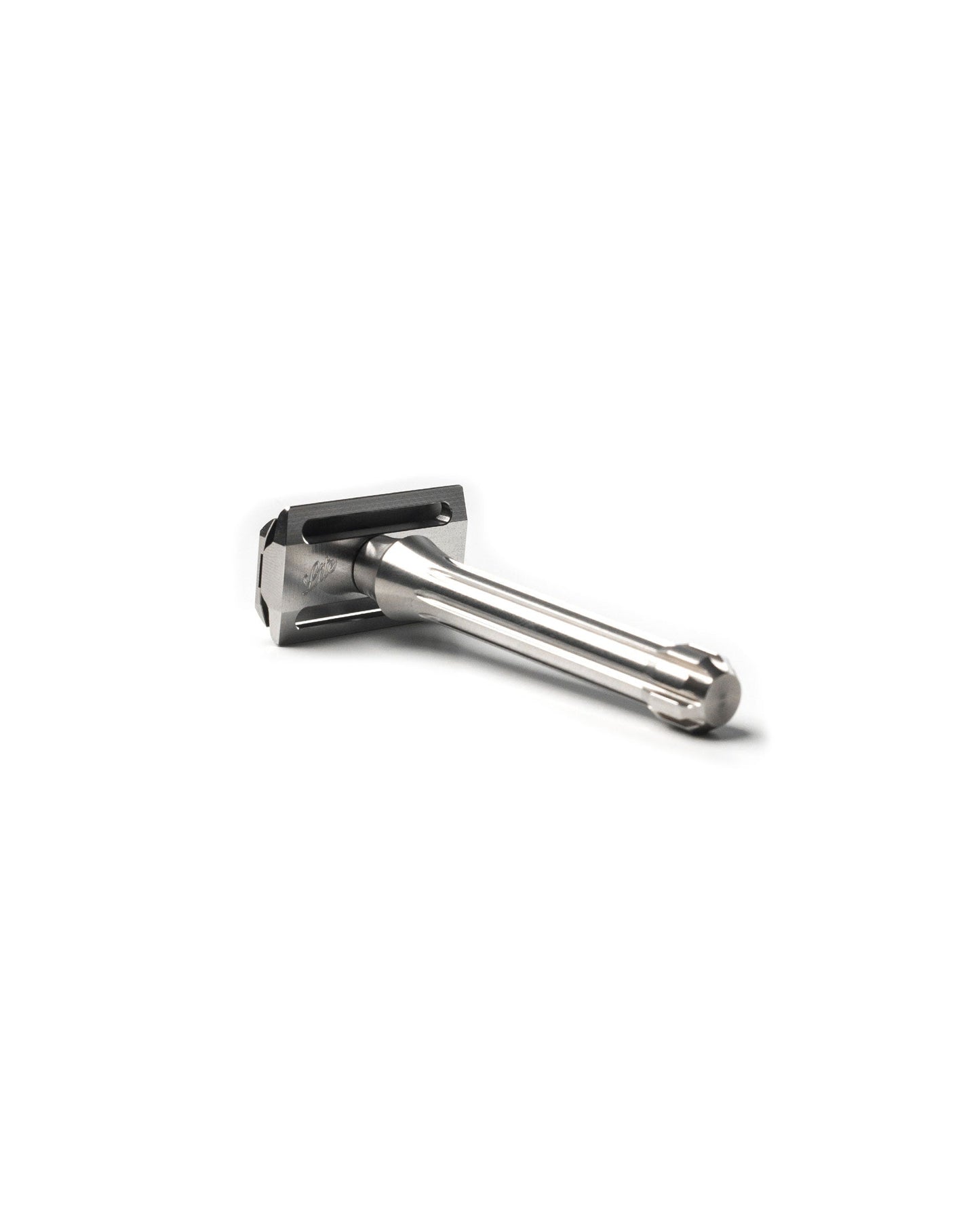 Blackland Razors Blackbird Lite razor with black handle and sleek design, shown in close-up image.