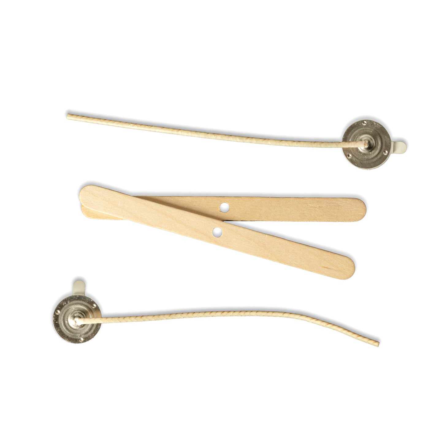 Bluecorn Candles Aromática scented candle refill kit with wax and wicks inside a box for easy reloading.