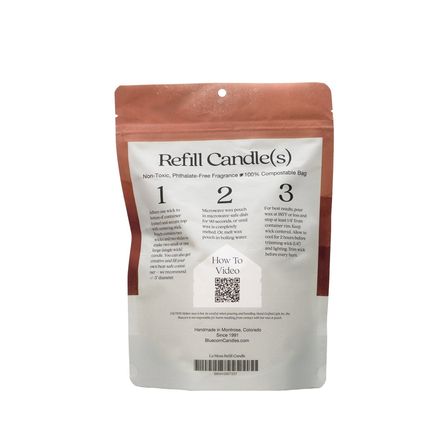 Bluecorn Candles Aromática scented candle refill kit with cannabis scent and wick for easy candle recharging.