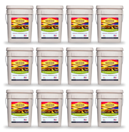 Breakfast Bucket - 12 Pack - Emergency Survival Food Kit