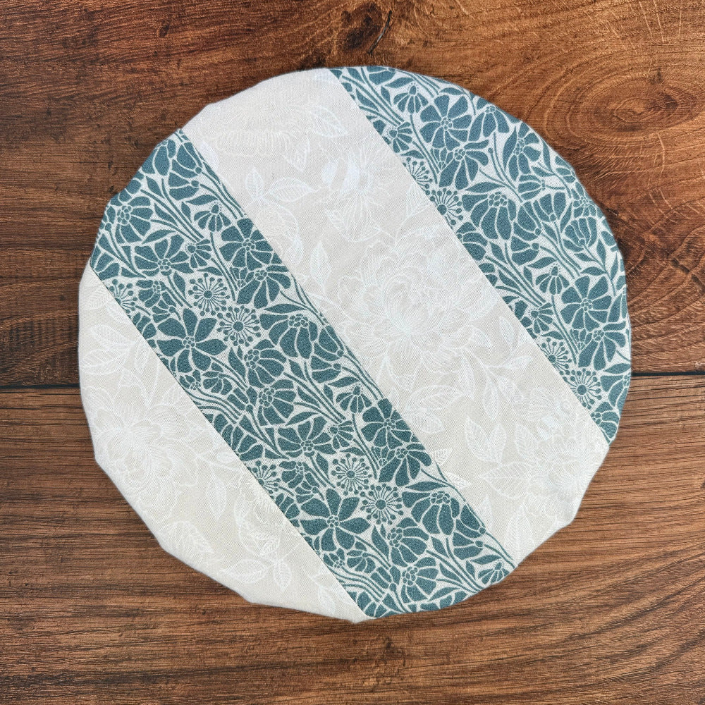Small bowl and banneton covers from Five Oaks Farm, showcasing natural fabric covers for bread baking and dough proofing.