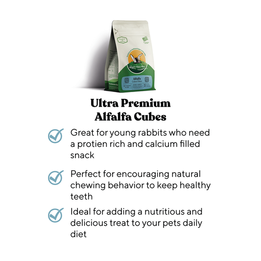 Rabbit Hole Hay All Natural Alfalfa Hay Cubes - Rabbit Hole Hay ~ Blessings Grow Meadows