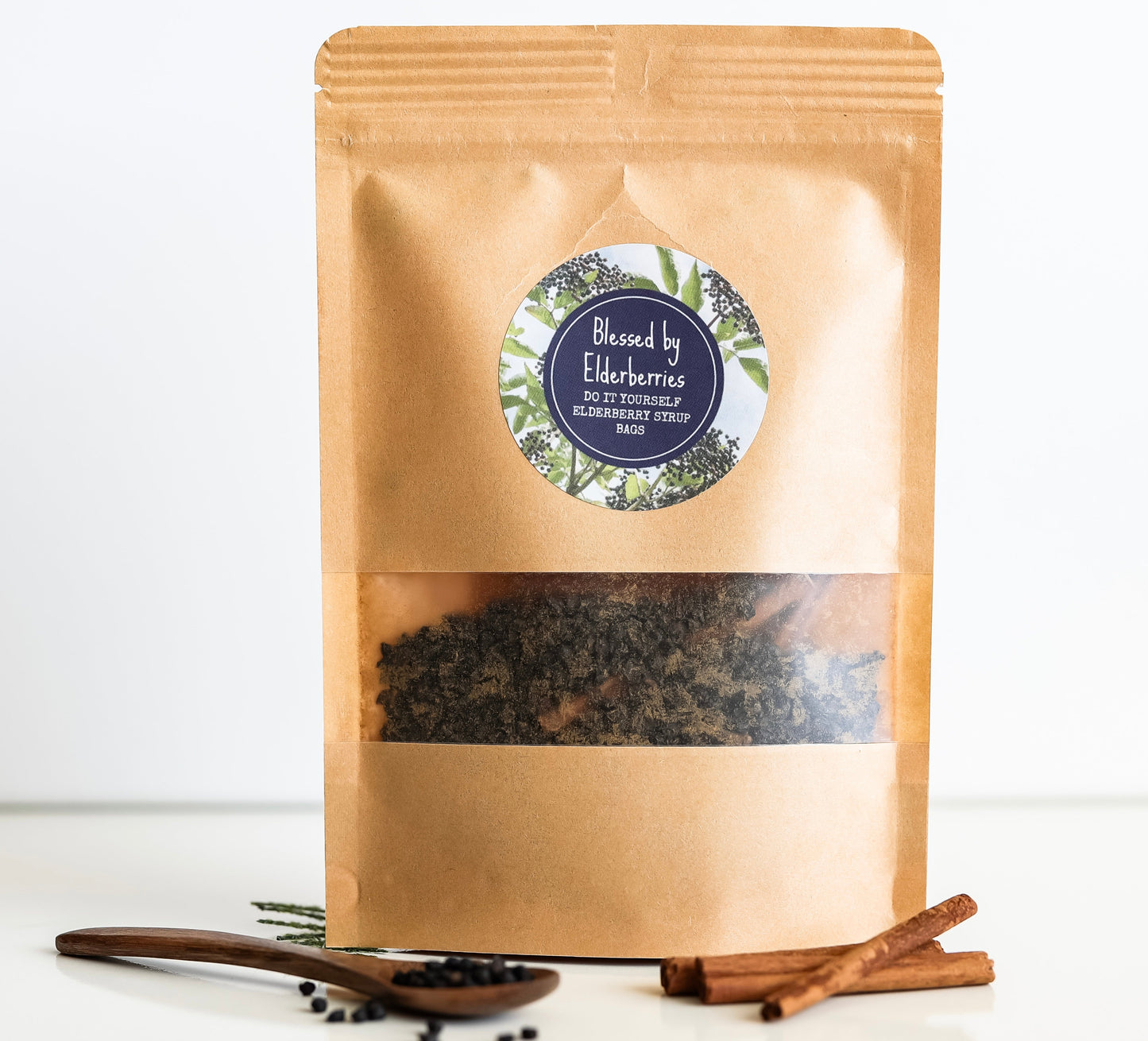 DIY Quart size Elderberry Syrup kit - Blessed by Elderberries ~ Blessings Grow Meadows