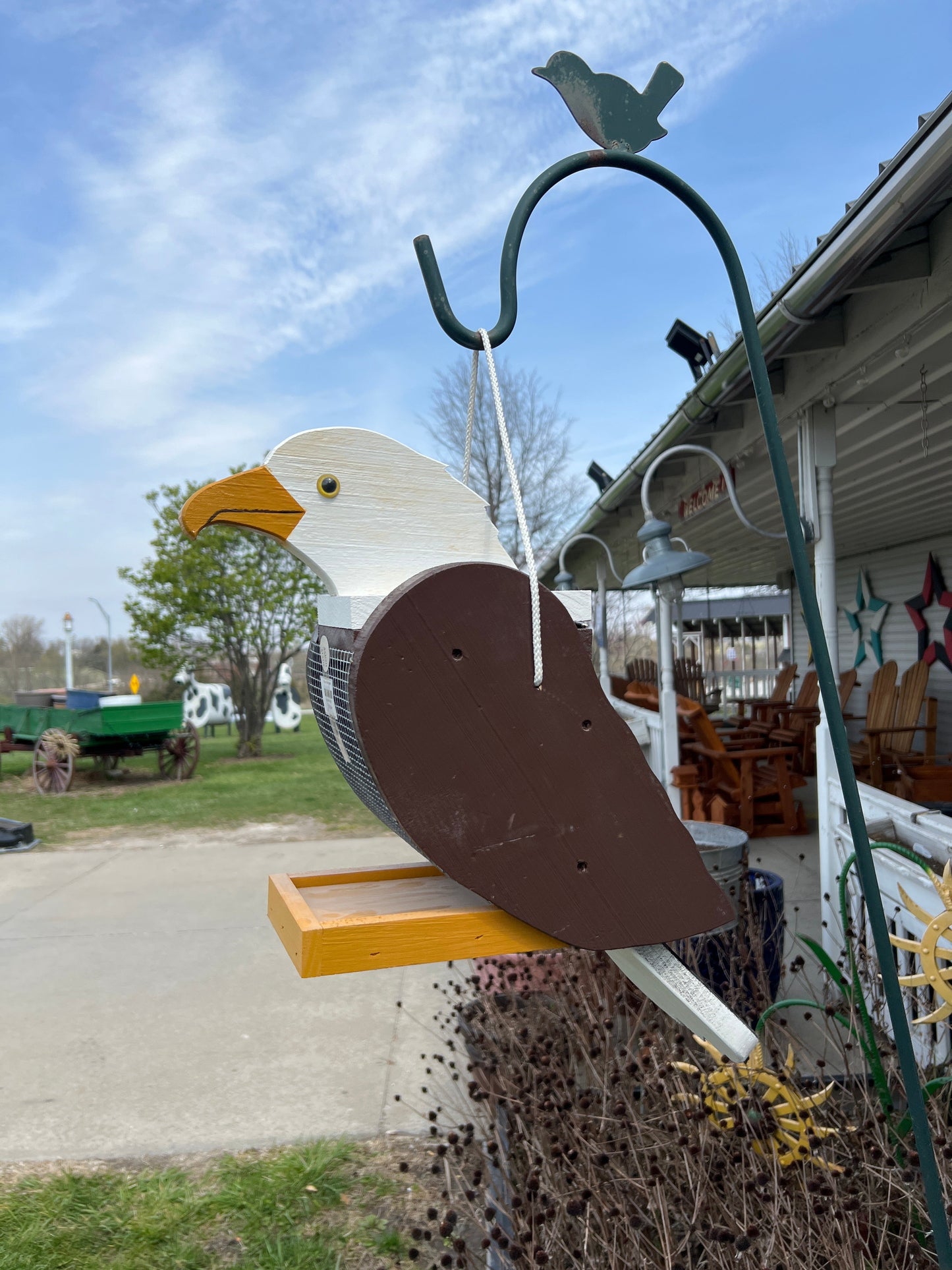 Amish-Made Bird Feeder – Handcrafted Wooden Bird Shaped Feeders (Multiple Styles)