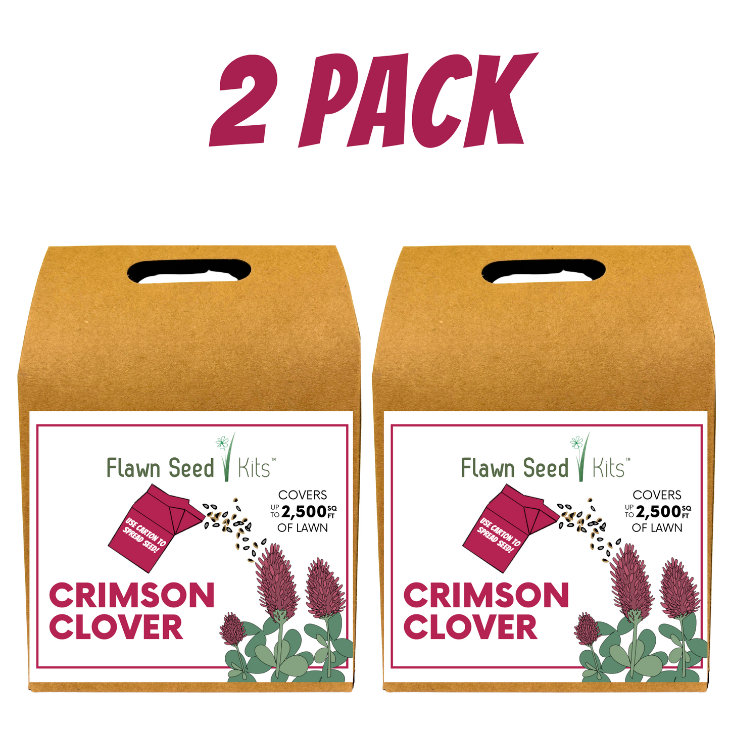 Crimson Clover Eco-Friendly Seeding Kit - Blessings Grow Meadows