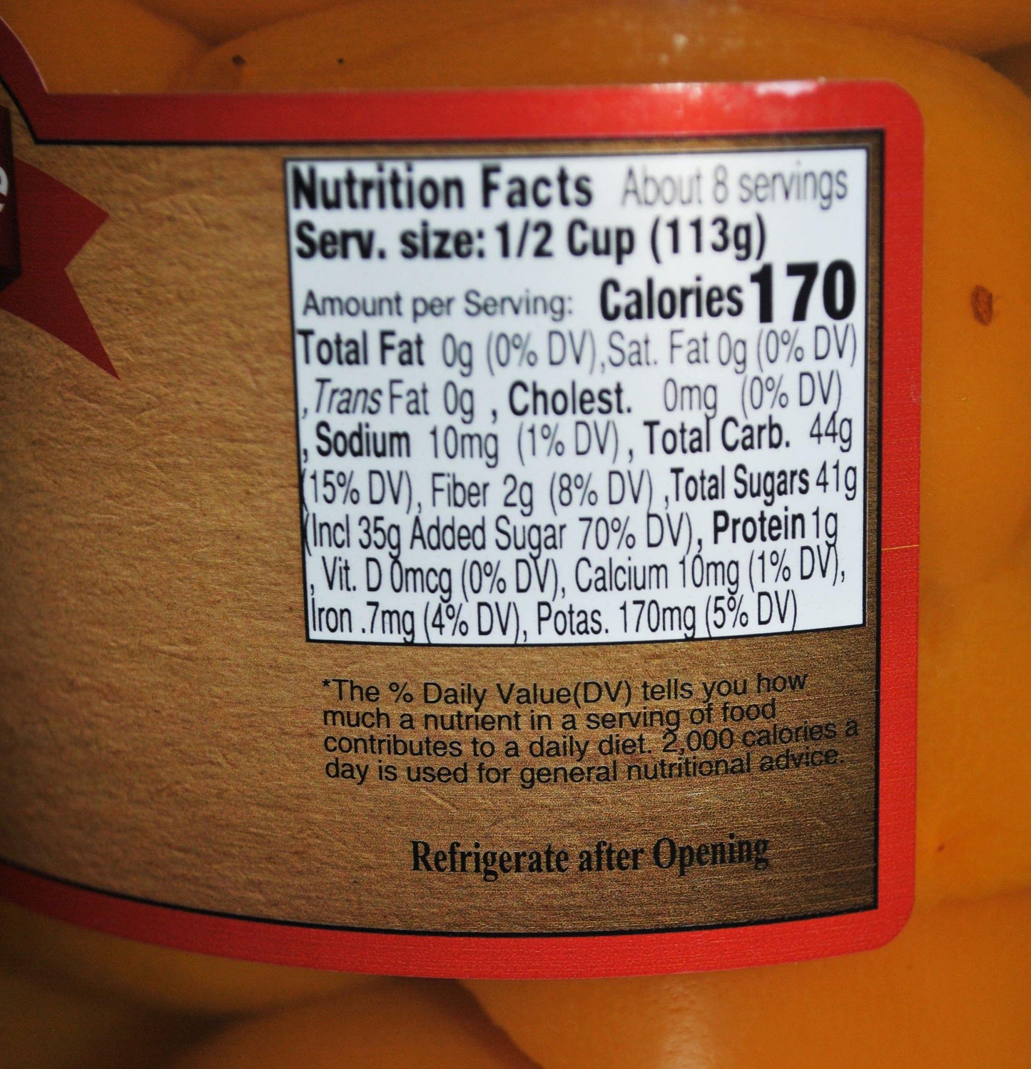 Vanilla Peaches 32oz (REAL VANILLA BEANS)