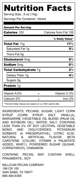 Cinnamon Candied Pecans - 12oz Bag