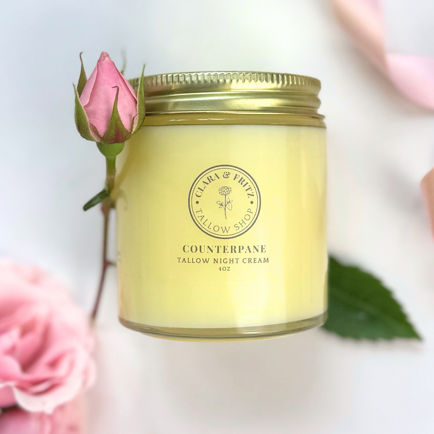 Counterpane Tallow Night Cream - Blessings Grow Meadows