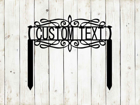 Custom Decorative Garden Sign - Blessings Grow Meadows -