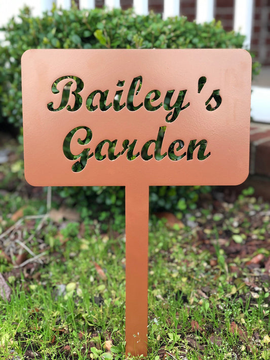 Custom Garden Stake Sign - Blessings Grow Meadows -