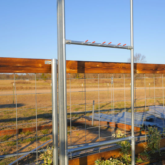 DIY Garden Tool Organizer Kit – For 1 ⅜" Fence Rail Pipe - Bootstrap Farmer ~ Blessings Grow Meadows