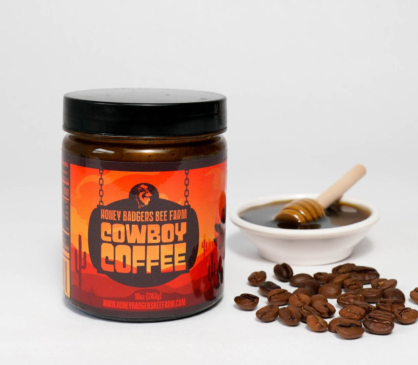 Cowboy Coffee - Instant Honey Coffee - All-in-one - Just add to hot water - Honey Badgers Bee Farm ~ Blessings Grow Meadows
