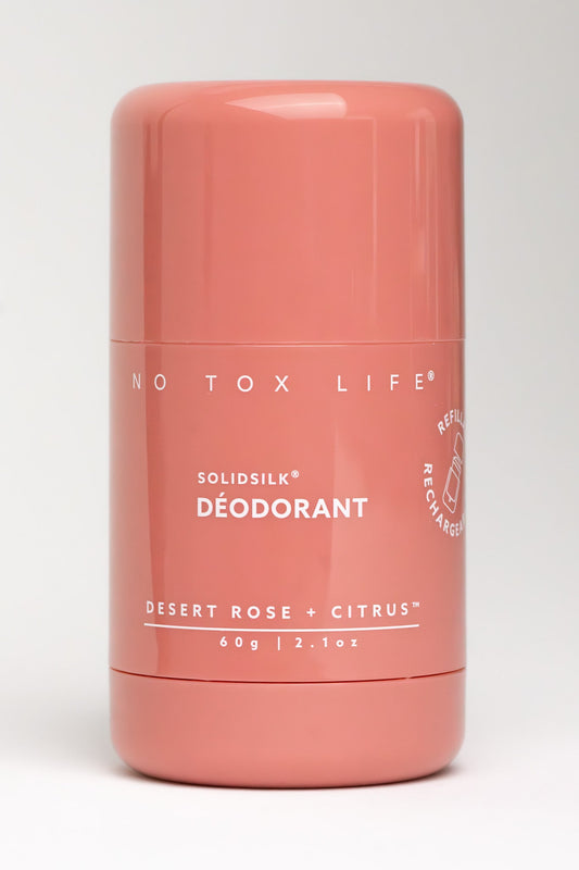 SOLIDSILK® Refillable Deodorant (Desert Rose + Citrus) - Extra Strength - No Tox Life® - Blessings Grow Meadows