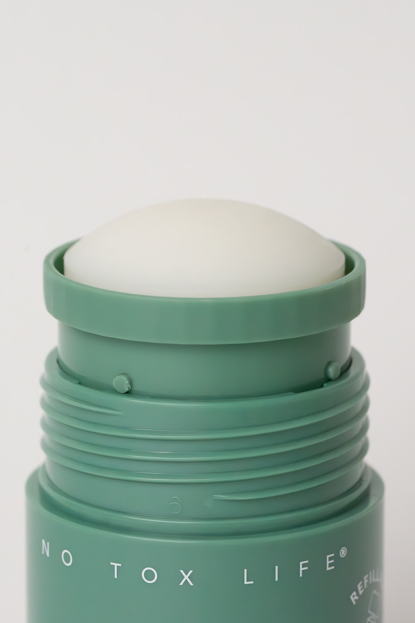 Refillable SOLIDSILK® deodorant stick by NO TOX LIFE, fragrance-free aloe extra strength deodorant on a white background.
