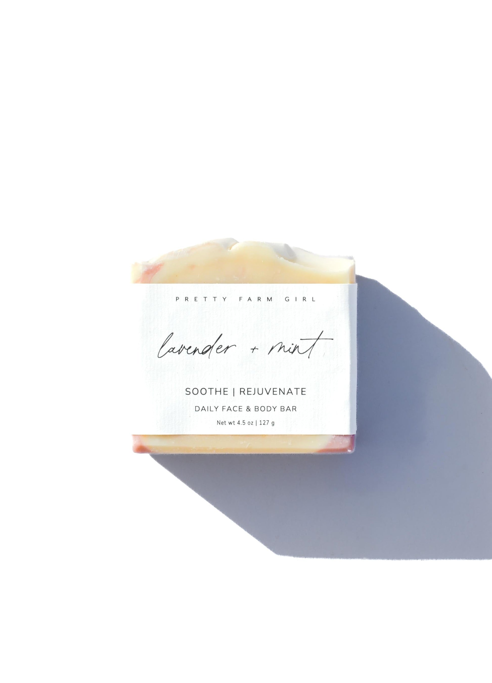 Lavender + Mint Handmade Tallow and Goat Milk Soap Bar - Blessings Grow Meadows