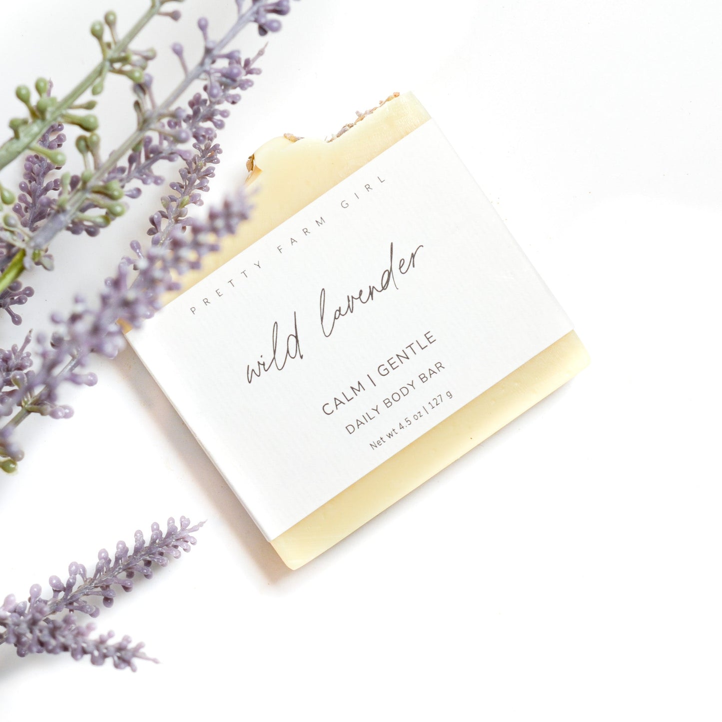 Wild Lavender Handmade Tallow and Goat Milk Soap Bar - Blessings Grow Meadows