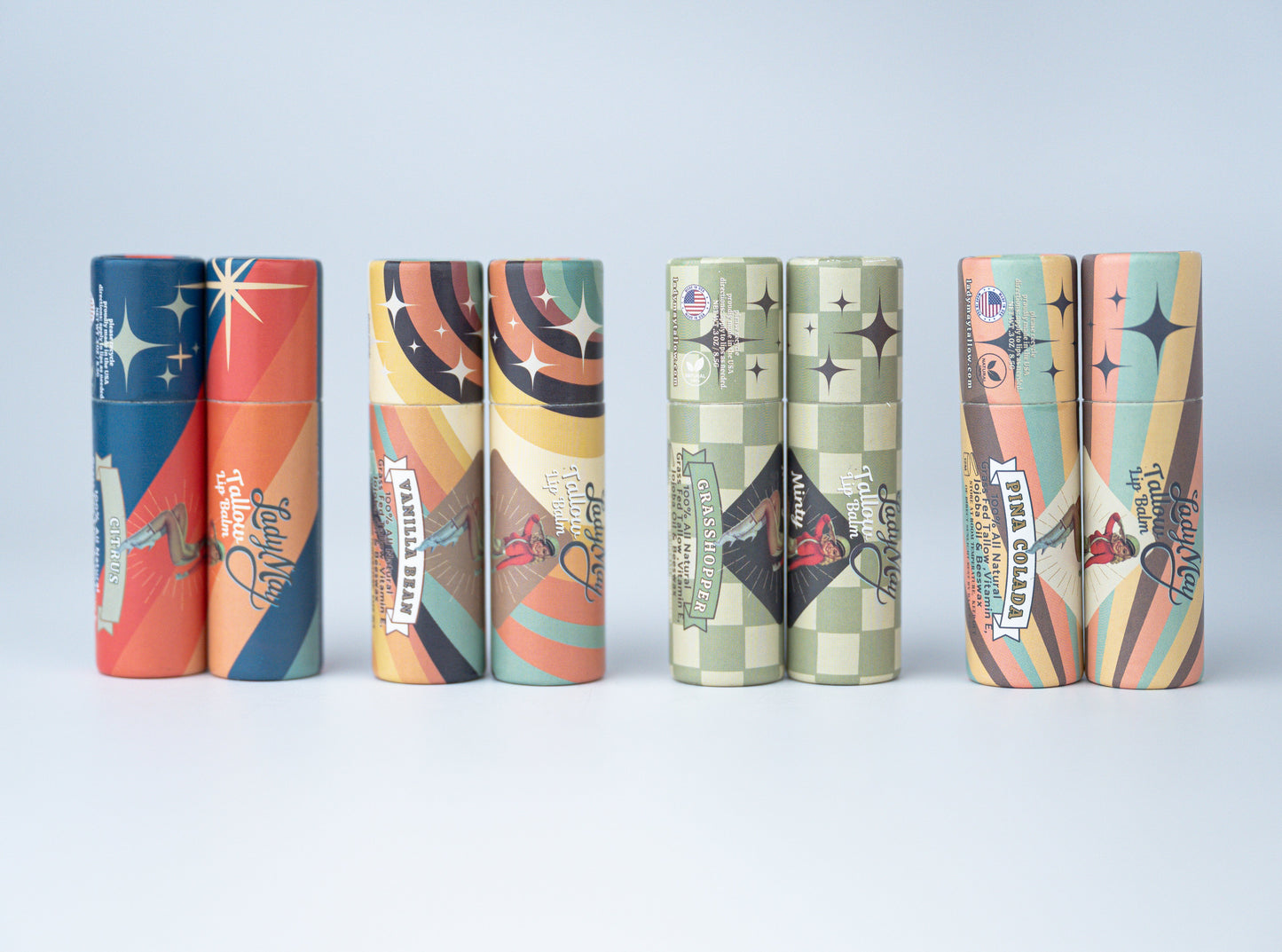 Lady May Tallow Lip Balm | All Natural Beef Tallow Lip Balm - Blessings Grow Meadows