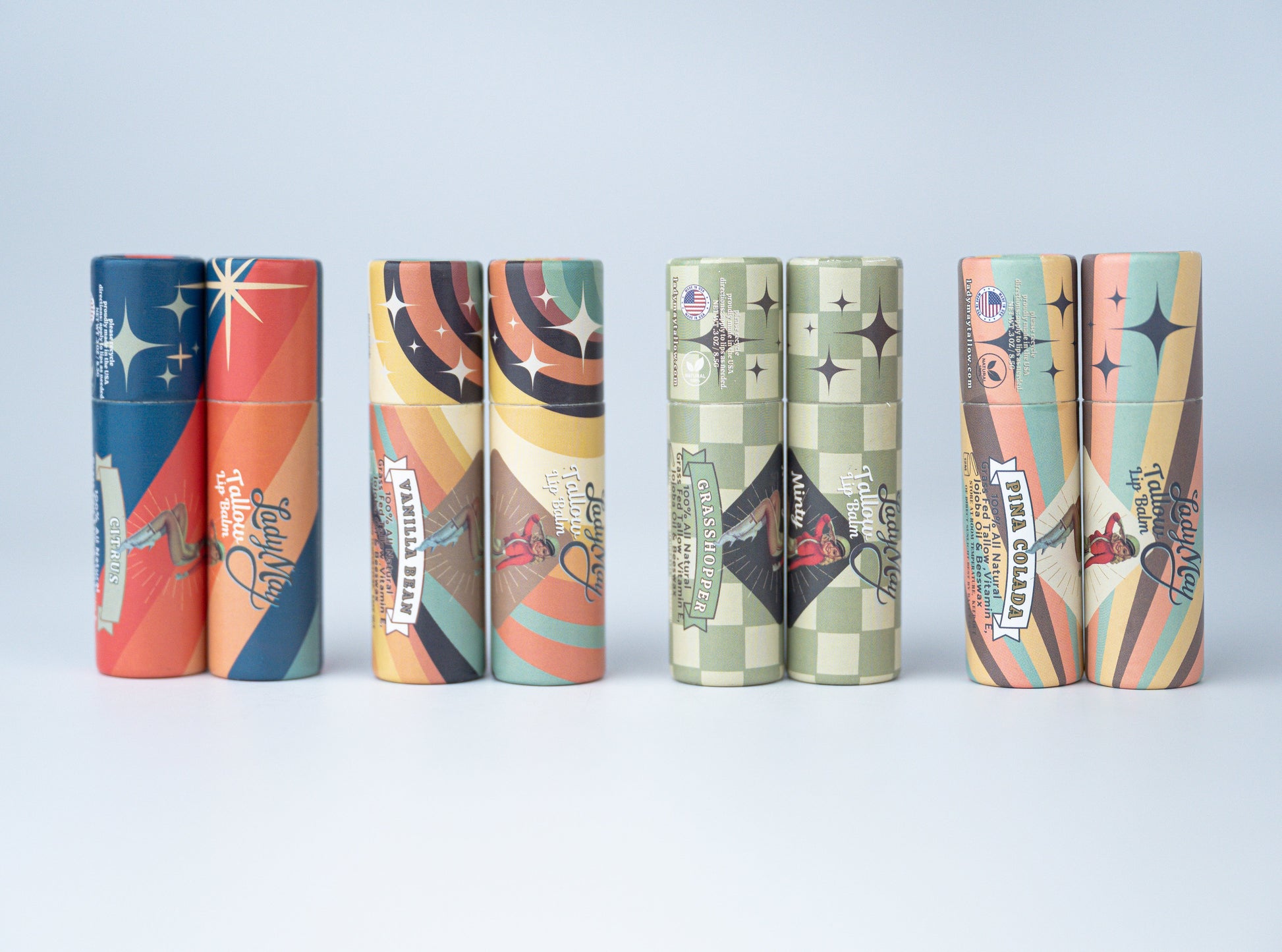 Lady May Tallow Lip Balm | All Natural Beef Tallow Lip Balm - Blessings Grow Meadows