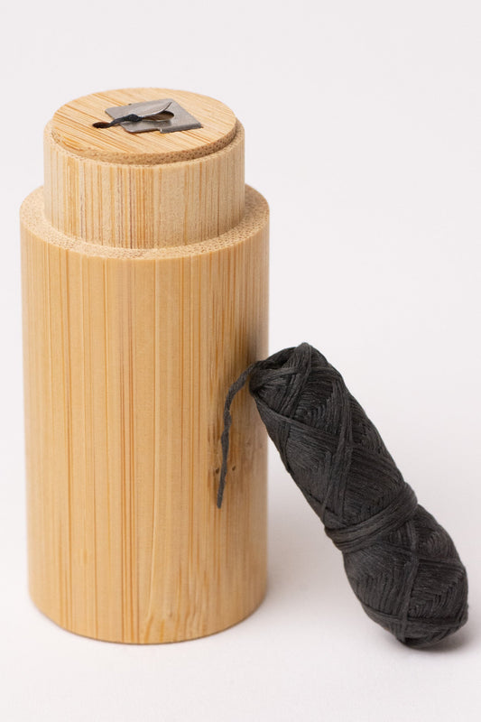 Charcoal Floss - Bamboo Holder - No Tox Life® - Blessings Grow Meadows